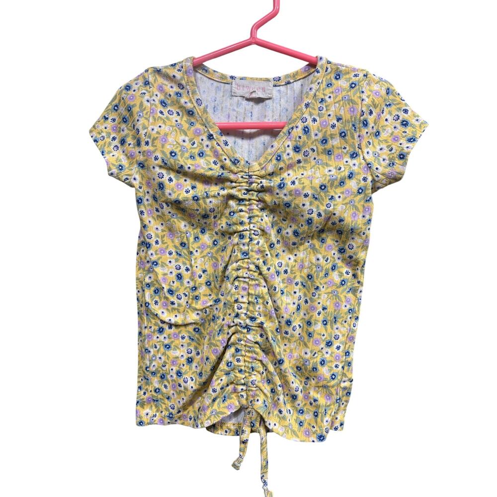5/$15 Yellow Floral SS - btween - 5